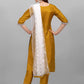 Women Silk Mustard Kurta set