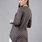 Women Taupe Printed Tunic
