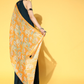 Women Teal Blue & Orange Solid Kurta Set