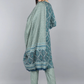 Women Teal Ethnic Cotton Kurta Set