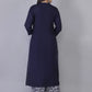 Women Viscose Rayon Blue Kurta set with Palazzo pants