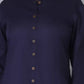 Women Viscose Rayon Blue Kurta set with Palazzo pants