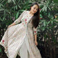 Women Viscose Rayon Off-white Kurta set