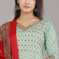 Women Viscose Rayon Long Kurta and Shawl set