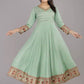 Women Viscose Rayon Long Kurta and Shawl set