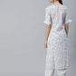 Women White Ethnic Motifs Kurta Set