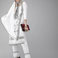 Women White & Black Embroidered Kurta Set