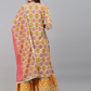 Women Yellow Floral Printed Cotton Kurta Set