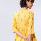 Women Yellow Printed A-Line Top