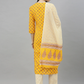 Women Yellow & Orange Kurta Set
