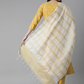 Women Yellow & Silver-Toned Cotton Kurta Set