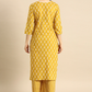 Women Yellow & White Kurta with Palazzos