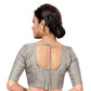 Women's Elbow Length Sleeve Brocade Saree Blouse