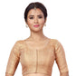 Women's Elbow Length Sleeve Brocade Saree Blouse