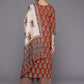 Women's Cotton Blend Printed Straight Kurta Set