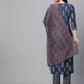 Women's Cotton Blend Straight Printed Kurta Set
