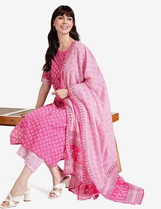 Women's Cotton Salwar Suit Set