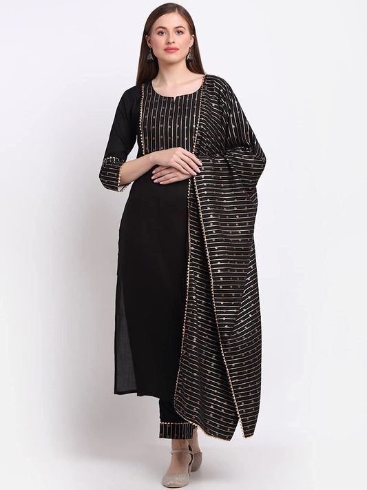 Women's Cotton Straight Kurta Set