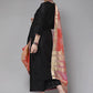 Women's Embroidered Viscose Straight Kurta Set