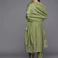 Women's Green Embroidered Straight Kurta Trousers With Dupatta Set