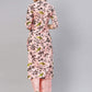 Women's Grey Print Cotton Kurta Set