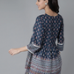 Women's Navy Blue Cotton Tunic