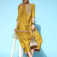 Women's Net Floral Embroidered Straight Kurta Palazzo with Dupatta Set