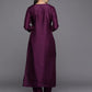 Women Floral Embroidered Sequinned Liva Kurta With Trousers & With Dupatta