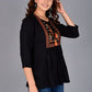 Women's Rayon Embroidery Work Regular Fit Top