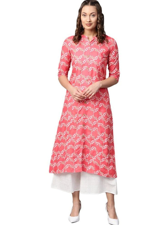 Women's Rayon Printed Kurta Set