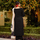 Women's Black Rayon Straight Kurta Set