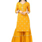 Women Yellow Kurti Sharara set