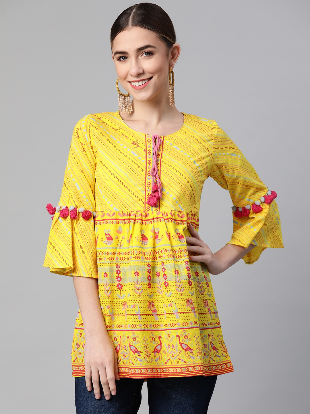 Yellow Pure Cotton Top