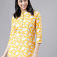 Yellow & Cream Printed Tunic