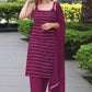 Printed Kurta Trouser Pant Dupatta Set