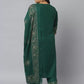 Women Green Viscose Rayon Kurta and Pant Set