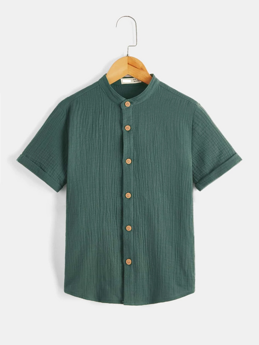 Boys Single Breasted Shirt