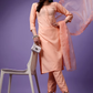 Women Round Neck Straight Kurta With Trousers & Dupatta
