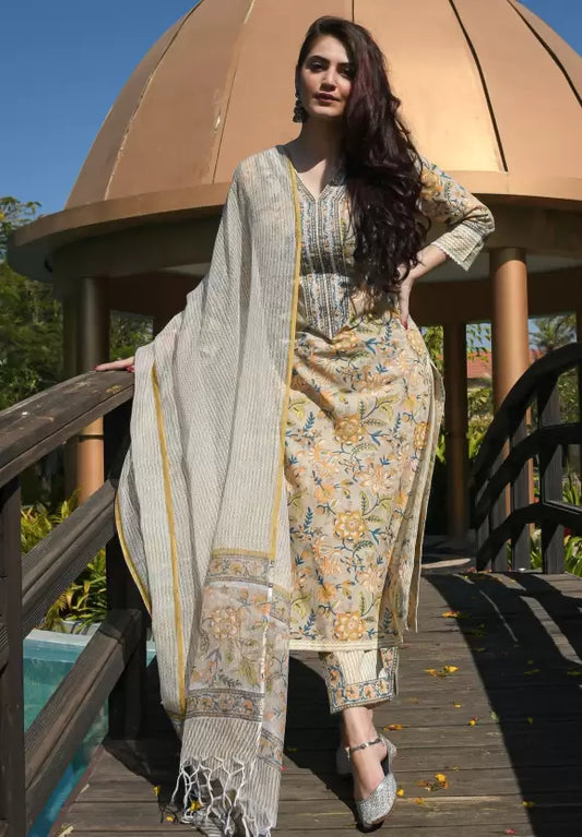 Women Kurta and Pant Set Viscose Rayon