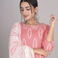 Women Pink Cotton Blend Kurta, Pant & Dupatta Set
