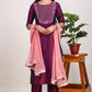 Women Art Silk Green Kurta Pant And Dupatta Set