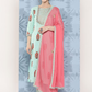 Women Floral Printed Gotta Patti Pure Cotton Kurta with Trousers & With Dupatta