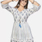 Women Fit and Flare Blue Dress