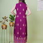 Women Printed Viscose Rayon Front-slit Kurta