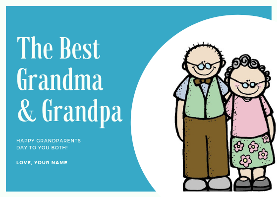 HAPPY GRANDPARENTS DAY - GREETING CARD | Amy's Cart Singapore