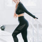2 PC Women Sports Suit Seamless Yoga / Workout Gym Set | Amy's Cart Singapore