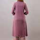 Women Purple Floral Kurta Set