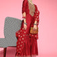 Women Ethnic Motifs Red Liva Kurta Set