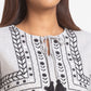 Grey Cotton Ethnic Motifs Dress