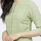 Women Green Regular Pure Cotton Kurta with Palazzos